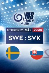 MS v hokeji 2024: Svédsko - Slovensko obrazok