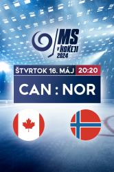 MS v hokeji 2024: Kanada - Nórsko obrazok
