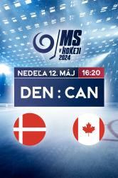 MS v hokeji 2024: Dánsko - Kanada