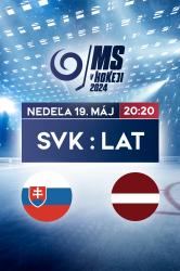 MS v hokeji 2024: Slovensko - Lotyšsko obrazok