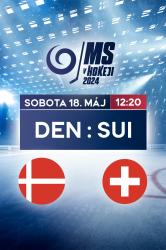 MS v hokeji 2024: Dánsko - Švajčiarsko obrazok