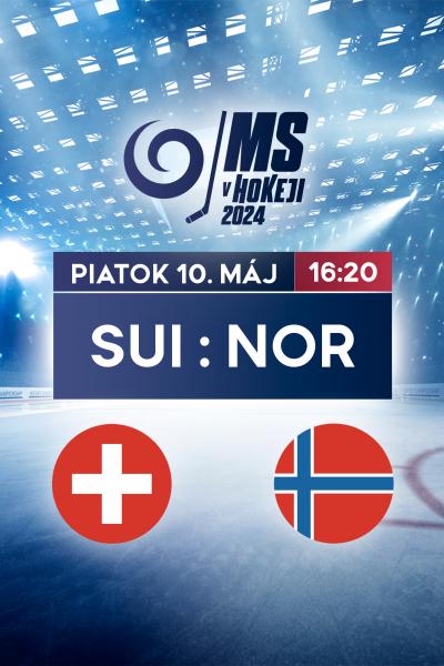 MS v hokeji 2024: Švajčiarsko - Nórsko