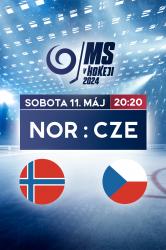 MS v hokeji 2024: Nórsko - Česko obrazok