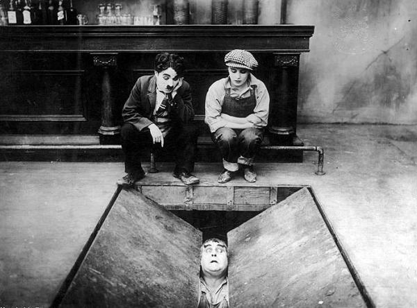 Chaplin vo filmovom ateliéri