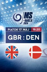 MS v hokeji 2024: Veľká británia - Dánsko