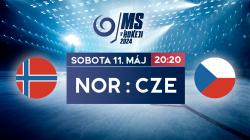 MS v hokeji 2024: Nórsko - Česko