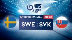 MS v hokeji 2024: Svédsko - Slovensko