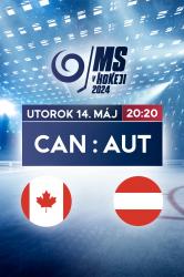 MS v hokeji 2024: Kanada - Rakúsko obrazok